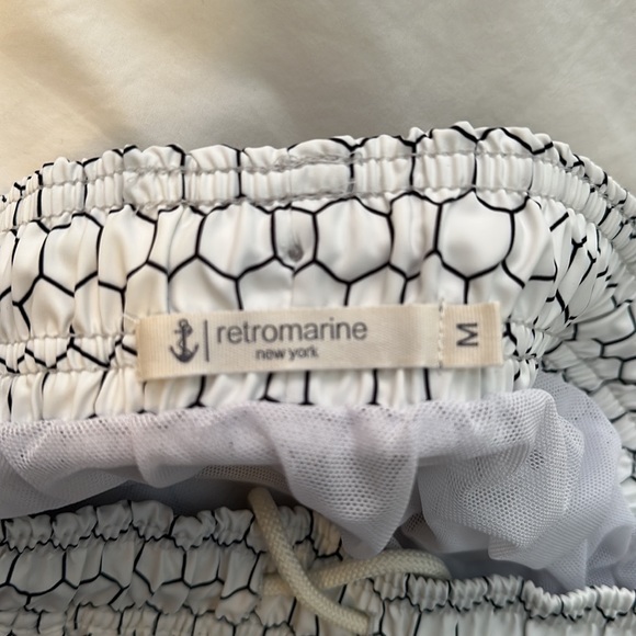 Men’s retro marine swimsuit - Picture 3 of 4